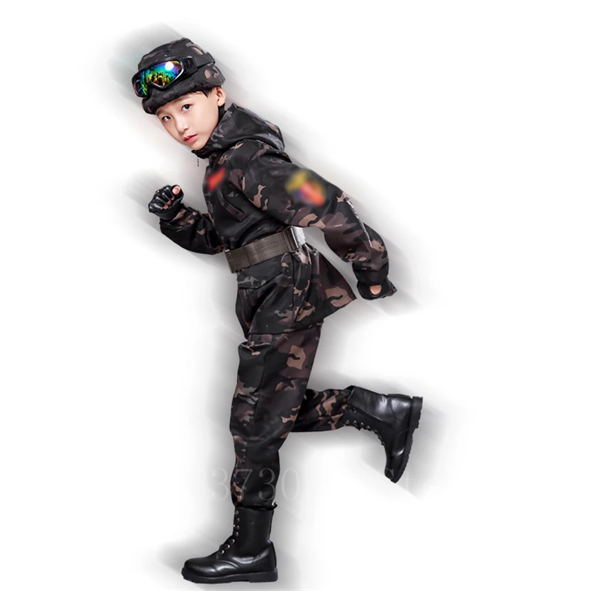 Kinder Militärische Taktische Unifroms Freien Kampf CP Camouflage Armee Anzug Kinder Sicherheit Airsoft Militar Training Kleidung Set