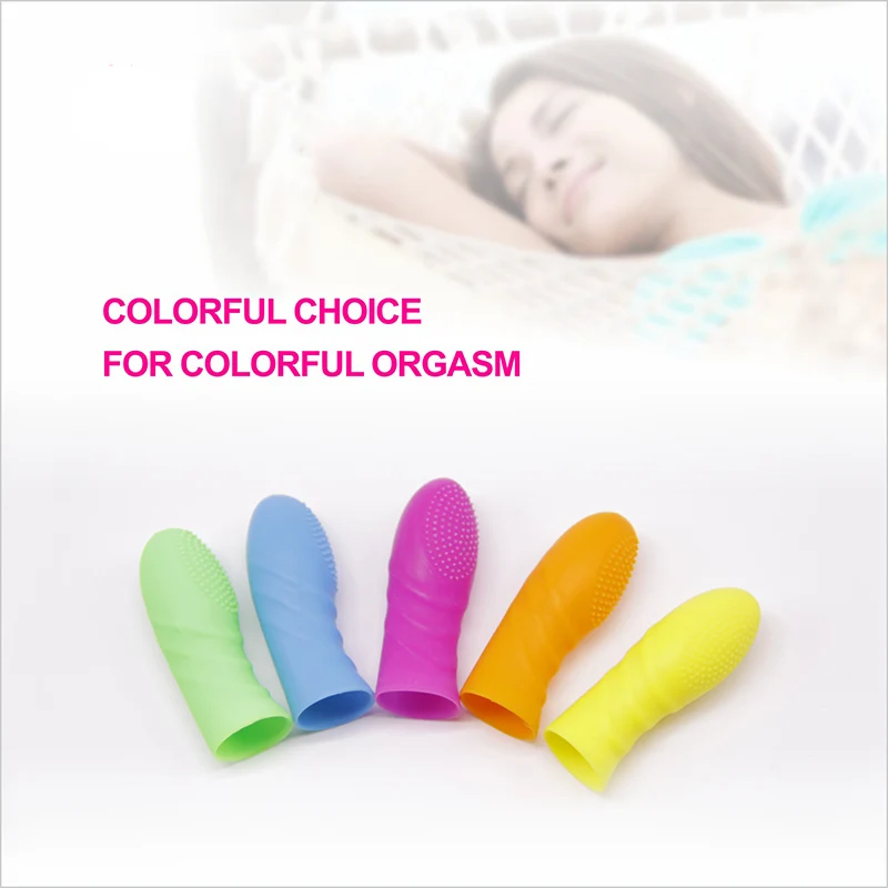 Vibrador con funda para el dedo, Juguetes sexuales, masaje de punto G, pezón, estimulador de vagina, suministros para adultos, Juguetes sexuales de