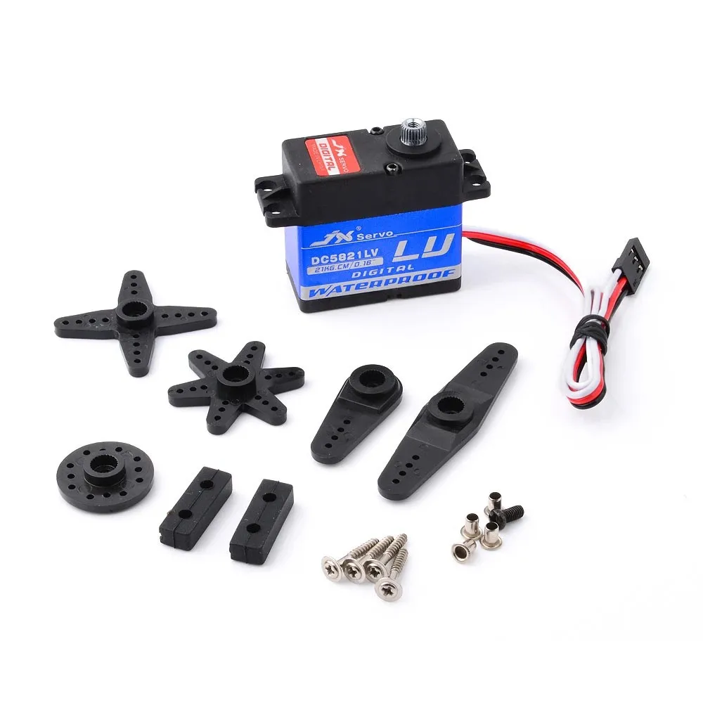 JX Servo DC5821LV 21KG Waterproof Full Metal Gear for 1/8 1/10 Scale RC Car Buggy Crawler for TRAXXAS RC4WD TRX-4 SCX10 D90