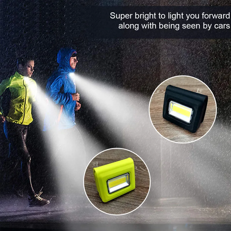 

Running Jogging Safety Light Flashlight Rechargeable Super Bright Torch Strong Magnetic Clip For Walking Dog Night Running