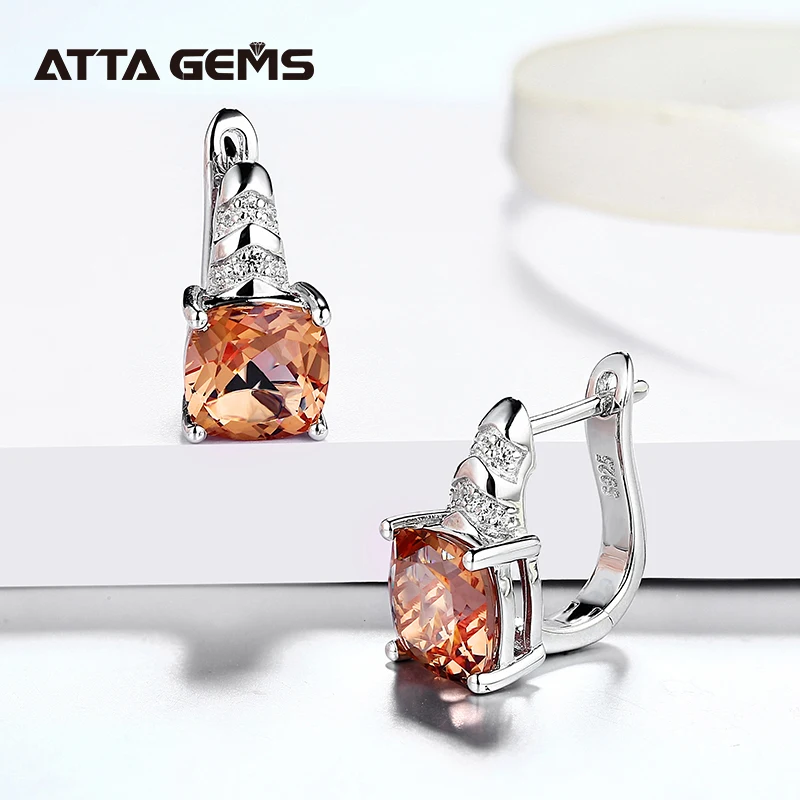 Zultanite Sterling Silver Stud Earring for Women Fine Jewelry 4.6 Carats Created Dispore Color Change Stone Classic New Design