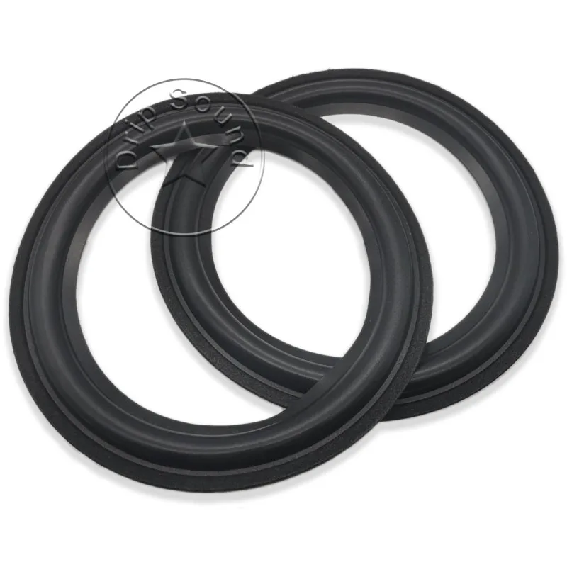 2 uds 8 "pulgadas altavoz de espuma borde doblado anillo altavoz Woofer reparación lateral envolvente círculo piezas de repuesto 193mm/7,59" # Negro