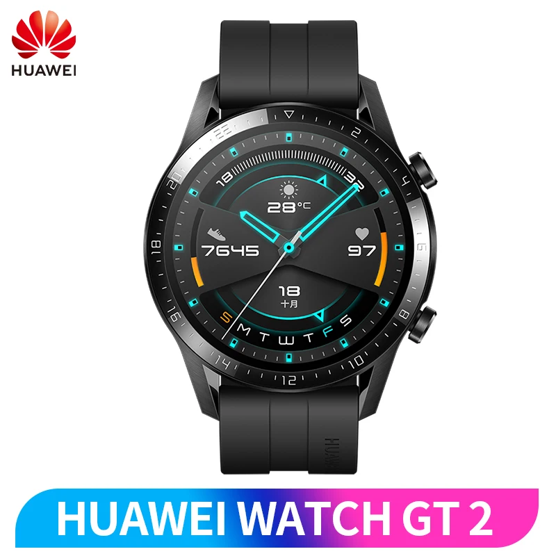 Oranginal HUAWEI Watch GT 2 Smart Watch 46mm Waterproof Heart Rate Measurement With GPS Sleep Sport Tracker For Android IOS