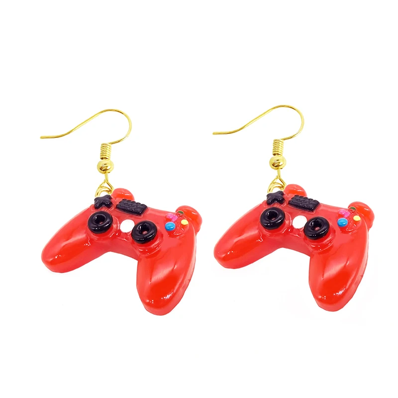 Women Earring Made Cute Girls Eardrop Funny Gift Sweet Handmade Cartoons Mini Plane Traffic Lights Dice Cactus