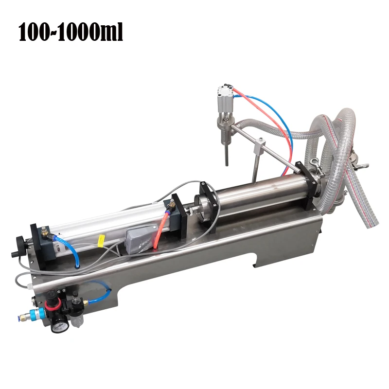 SHENLIN 1000ML filling machine syrup sauce filler beverage chemical cosmetic oil filling machine pneumatic filler semi-automati