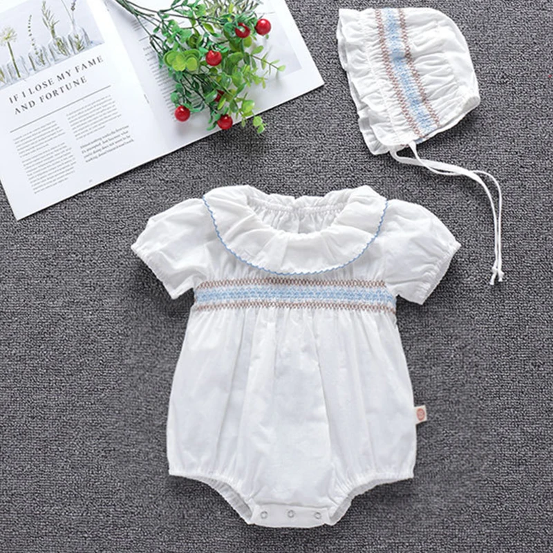 Mono de estilo coreano para niñas recién nacidas, monos para bebés, ropa de algodón para niñas de verano