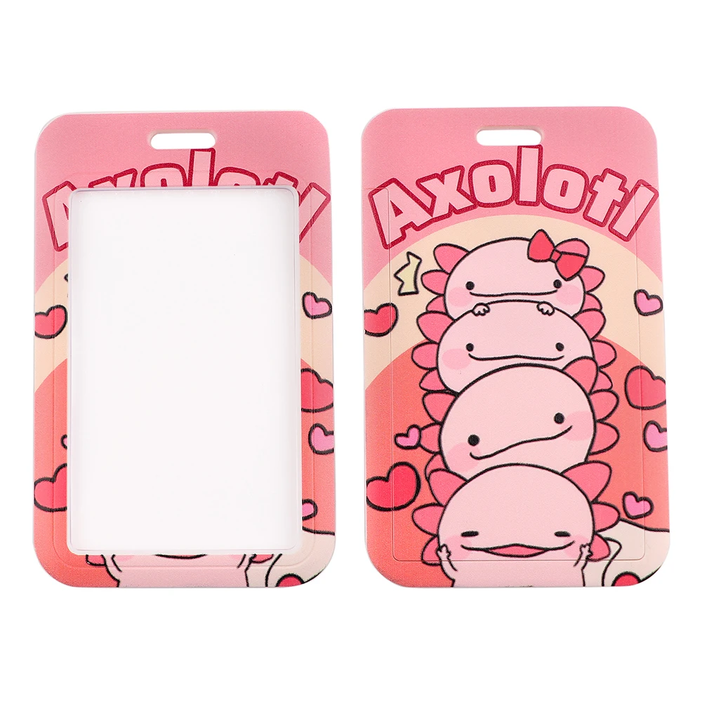 LB2133 Axolotl Cartoon smycz na szyje smycze na klucz ID karty siłownia pasek do telefonu komórkowego USB pokrowiec na karty zawieszka na sznurku