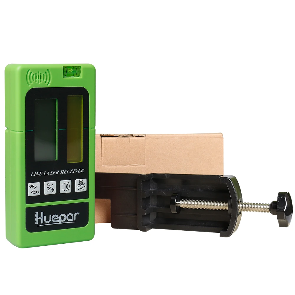 Huepar Laser Level Receiver Detector Ourdoor Indoor Electronic Available For Cross Line Self-leveling Pulsing Red Green Beams