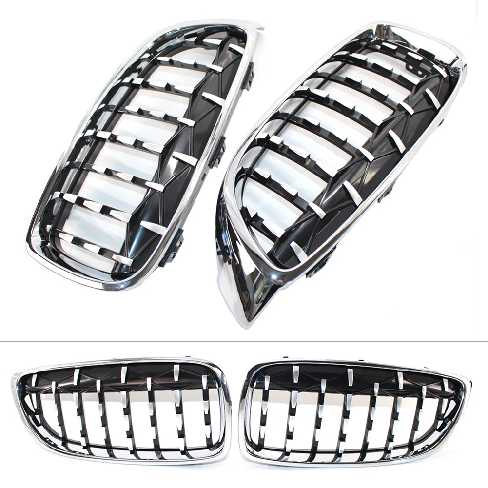 Diamond Style Car Front Grill Grille For BMW 4-Series F32 F33 F36 sedan / wagon Auto ABS Accessories Covers 2PCS/SET