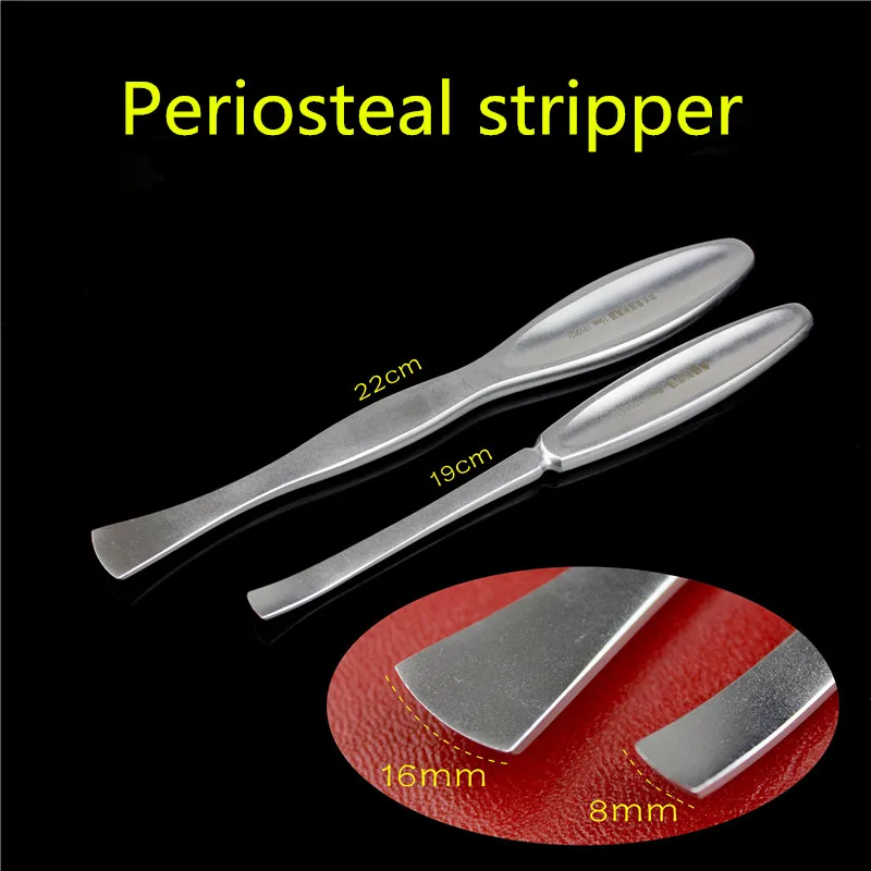 

Orthopedic instrument stainless steel medical round Periosteal stripper periosteum separator Lengthened Periosteal decortication