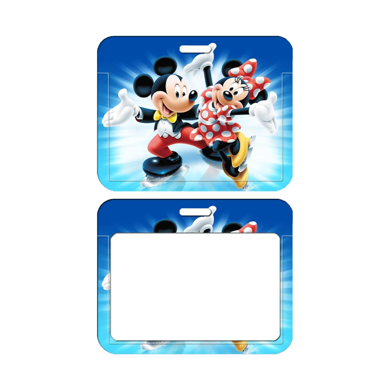 Disney Mickey Minnie Mouse Naam Card Cover Campus Kaart Tas Kaarthouder Id Card Case Horizontale Ontwerp