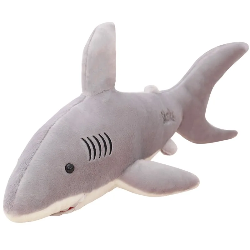 

Dorimytrader Pop Realistic Animal Shark Plush Toy Giant Stuffed Cartoon Whale Doll 2 Colors Kids Gift 130cm 160cm DY60036