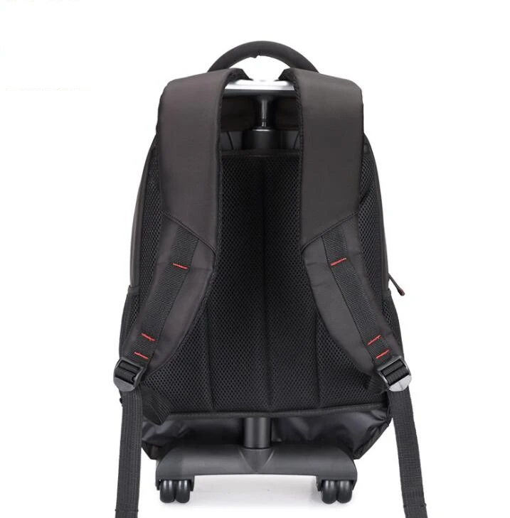 Wheeled backpack bag for men school trolley bags travel backpack with wheels Oxford women Travel Rolling Luggage trolley bags