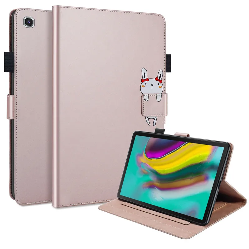 For Samsung Tab S5e Case Folio Kawaii Cartoon Tablet Case for