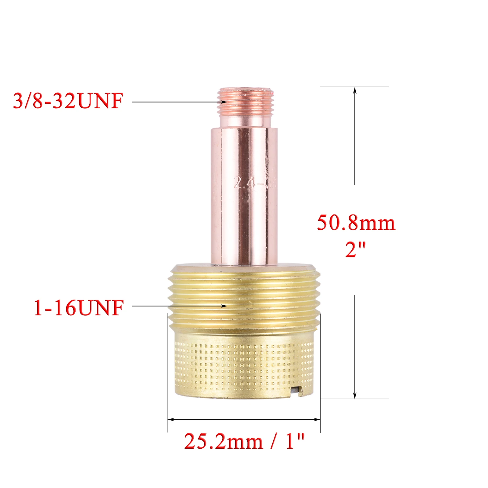 2/5Pcs 1.0/1.6/2.4/3.2/4.0mm Large Gas Lens Collet Body 45V0204 45V116 45V64 995795 45V63 For TIG WP17/18/26 Welding Torch Kit