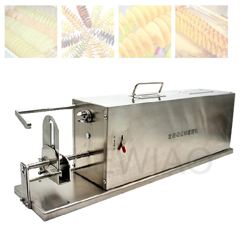 Machine électrique de fabrication de pommes de terre en spirale, coupe-frites torsadé, tour