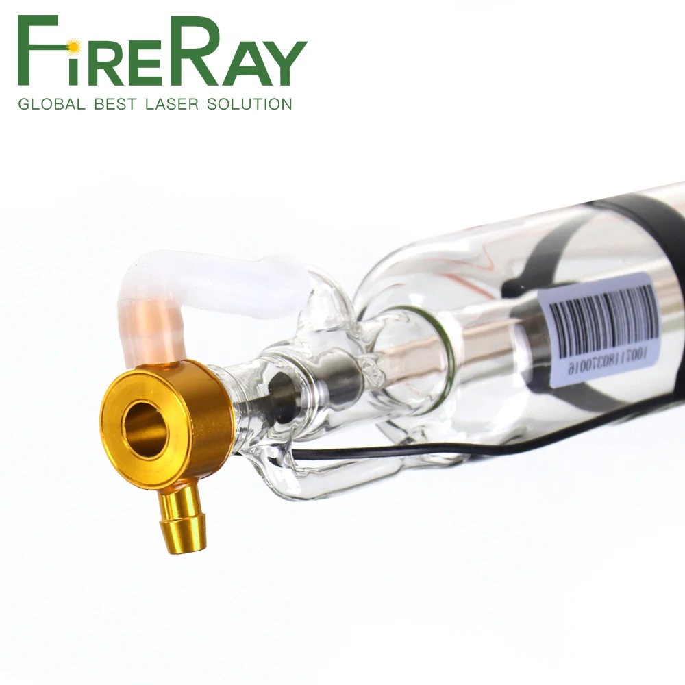 FireRay 40W 45W Co2 Metal Head Glass Laser Tube 720mm 850mm Glass Laser Lamp for Co2 Laser Cutting and Engraving Machine