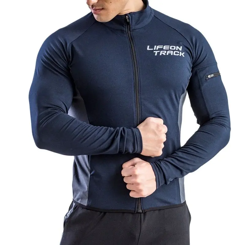 Giacca da corsa invernale giacca sportiva da uomo fitness palestra allenamento cappotto da arrampicata all'aperto ciclismo abbigliamento sportivo uomo top ad asciugatura rapida