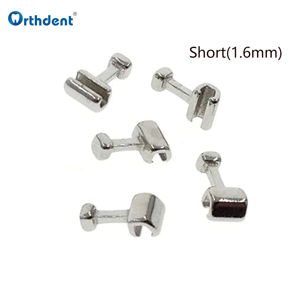 Orthdent 10 Pcs/Pack Dental Orthodontic Crimpable Hooks Sliding Traction Short Long Stop Type Fixed On Archwire Dentist Material