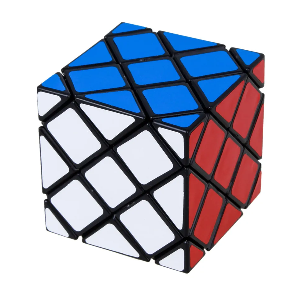 LanLan 8 Axis Hexahedron 6 Surface Twisty 4Layers Skewbed Magic Cube Speed Puzzle Antistress Toys For Children cubo magico Gift