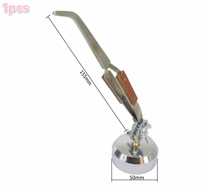 Pinzette a punta dritta con punta curva pinzette artigianali Selflock incrociate con regolatore universale gioiellieri strumenti di riparazione per saldatura