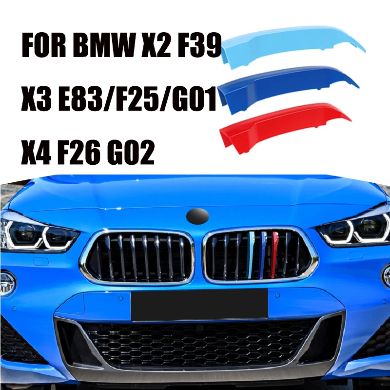 3 Stück Auto gitter Zierleiste für BMW x1 x2 x3 x4 x5 x6 x7 e84 f48 f49 f39 e83 f25 g01 f26 g02 e70 f15 e53 g05 e71 e72 f16 g06 g07 – Detail 21