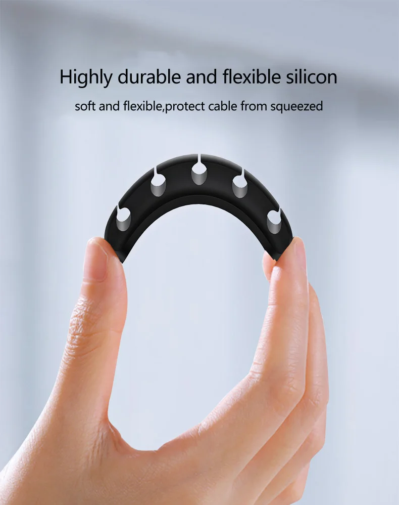 Силиконовый органайзер для кабеля ILEPO USB A C