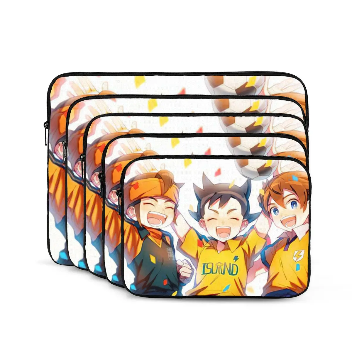 Inazuma Eleven Computer ipad Laptop Cover Case17 15 13 12 10 Inch Laptop Sleeve Bag Portable Cover Fundas Pouch