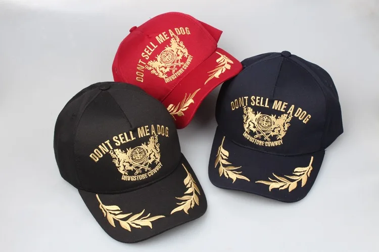 Newest Unisex DONT SELL ME A DOG Baseball Cap Men & Women Casual Dad Hat High Quality Snapback Gold Embroidery Hat Cap