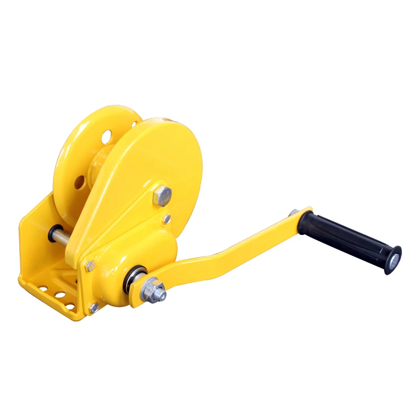 1800lb Hand crank two-way self-locking manual winch household small portable traction hoist with brake manual winch