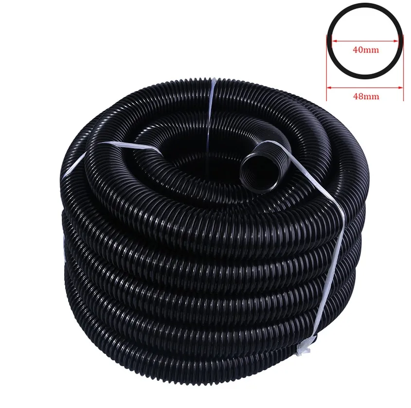 General Vacuum Cleaner Hose Inner 40mm Outer 48mm Bellows Straws Industrial Thread Hose Durable Vacuum Cleaner Part Soft Pipe