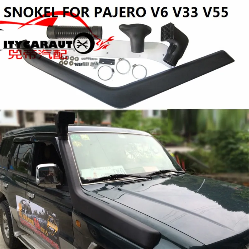 Auto Exterior Bodykits Airfolw Snorke Pipe For Mitsubishi Pajero V33 V55 V6  Air Intake LLDPE Manifold Snorkel Air Intakes SMV33