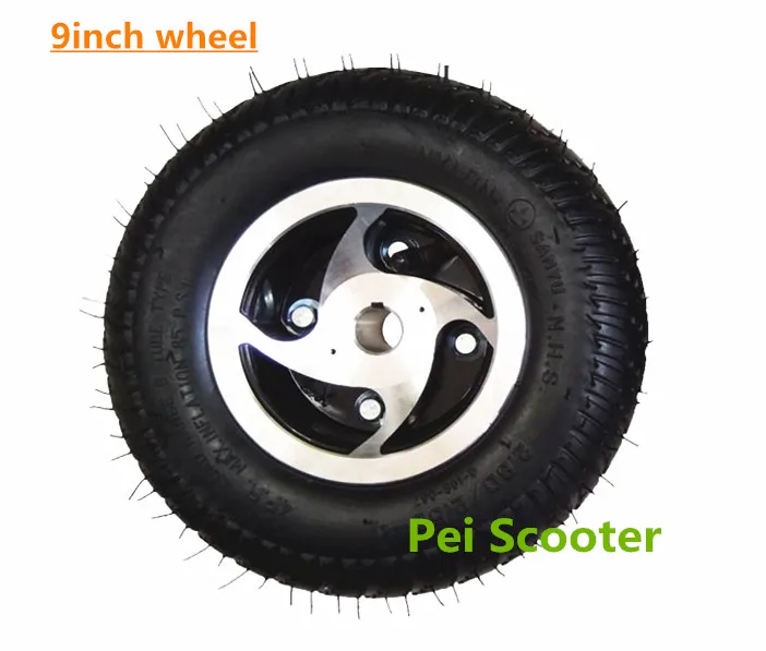 9 inch air tyre wheel for transaxle motor mobility scooter kit phub-9ws