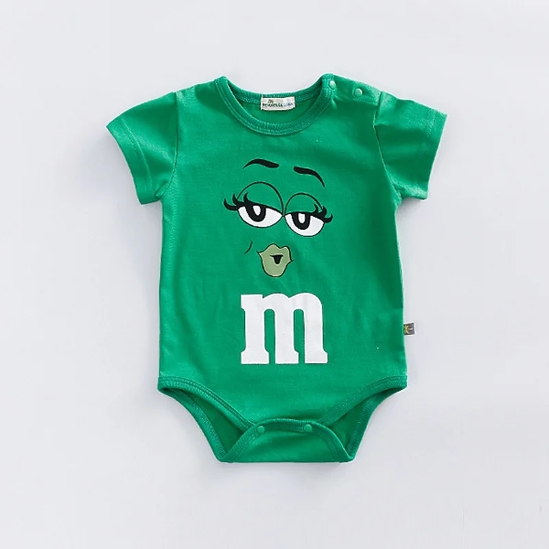 2023 Ins Summer Baby Climbing Bodysuit For Boys And Girls Newborn Baby Boy Clothes 0-24m Cartoon Pajamas 5 Colors Twins Infants