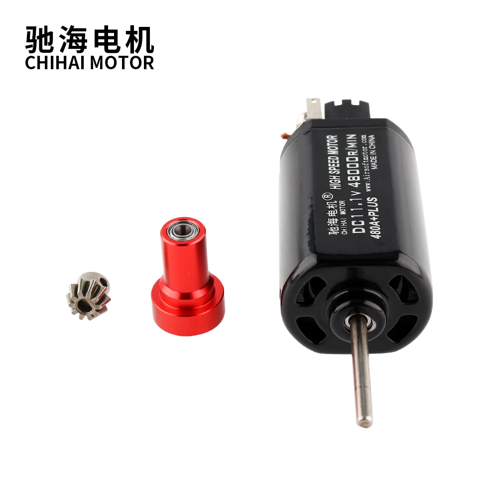 chihai motor CHF-480A+PLUS Long Type D Hole High Speed Ordinary AEG Motor For Gel Blasters Ver.2 Gearbox Series