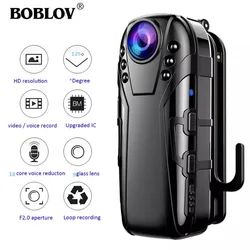 Boblov L02 Small Camera Full HD 1080P Portable Camara Police DVR Recorder Body Cam Motorcycle Bike Motion bodycamera mini kamera