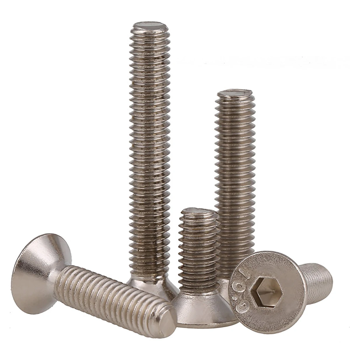 5-50 pz grado 10.9 bulloni svasati ad alta resistenza viti a brugola in acciaio nichelato metrico M1.6 M2 M2.5 M3 M4 M5 M6 M8