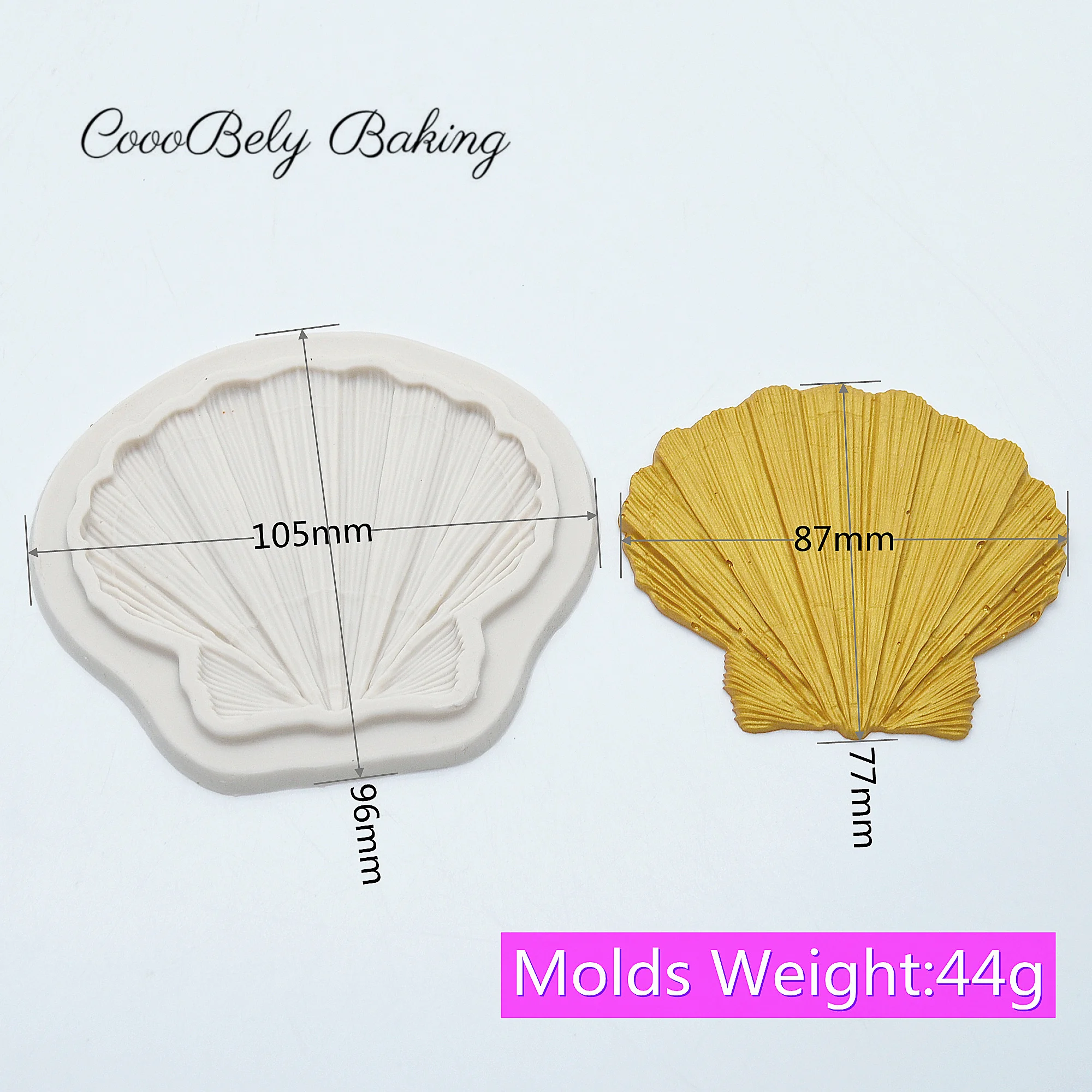 Shell DIY Fondant Cake Decorating Tools Seashells Cupcake Chocolate Wedding Cake Border Silicone Molds Kitchen Baking Moulds