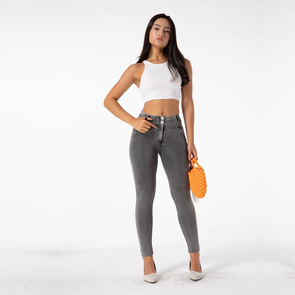 Shascullfites Butt Lift Jeans Dünne Elastische Jeans Denim Pantalon Push-Up Cutie Bootie Jeans – Detail 10