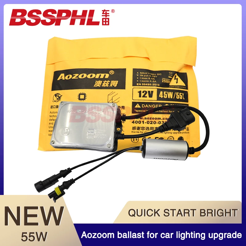 

BSSPHL Car lighting upgrade dedicated HID ballast Aozoom 35W 45W 55W fast-start Decoder ballast Car modified Xenon lamp