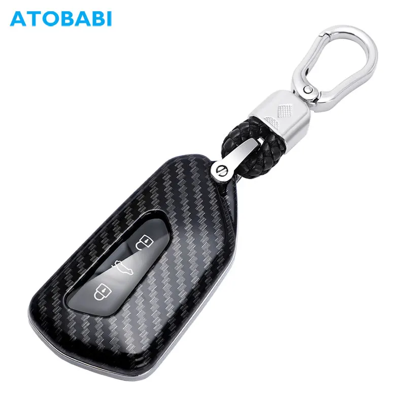 ABS Car Key Case Smart Remote Protector Cover For VW Volkswagen Golf 8 ID.3 ID.4 Seat Leon MK 4 Tarraco Ateca Skoda Octavia 2020