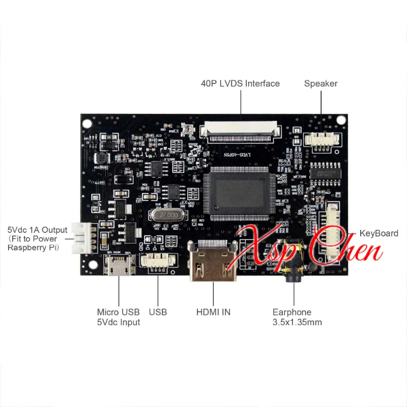 Imagem -05 - Ips Lcd com Vga e Hdmi Compatível Driver Controller Board Kit Hj080ia01e He080ia-01d 1024x768 8