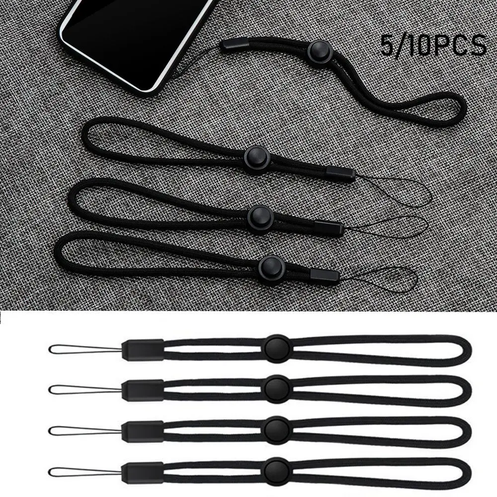 5/10Pcs 14CM Outdoor Black Paracord Accessories Torch Camera Anti-lost Lanyard Sling Tactial Flashlight Strap EDC Outdoor Tool