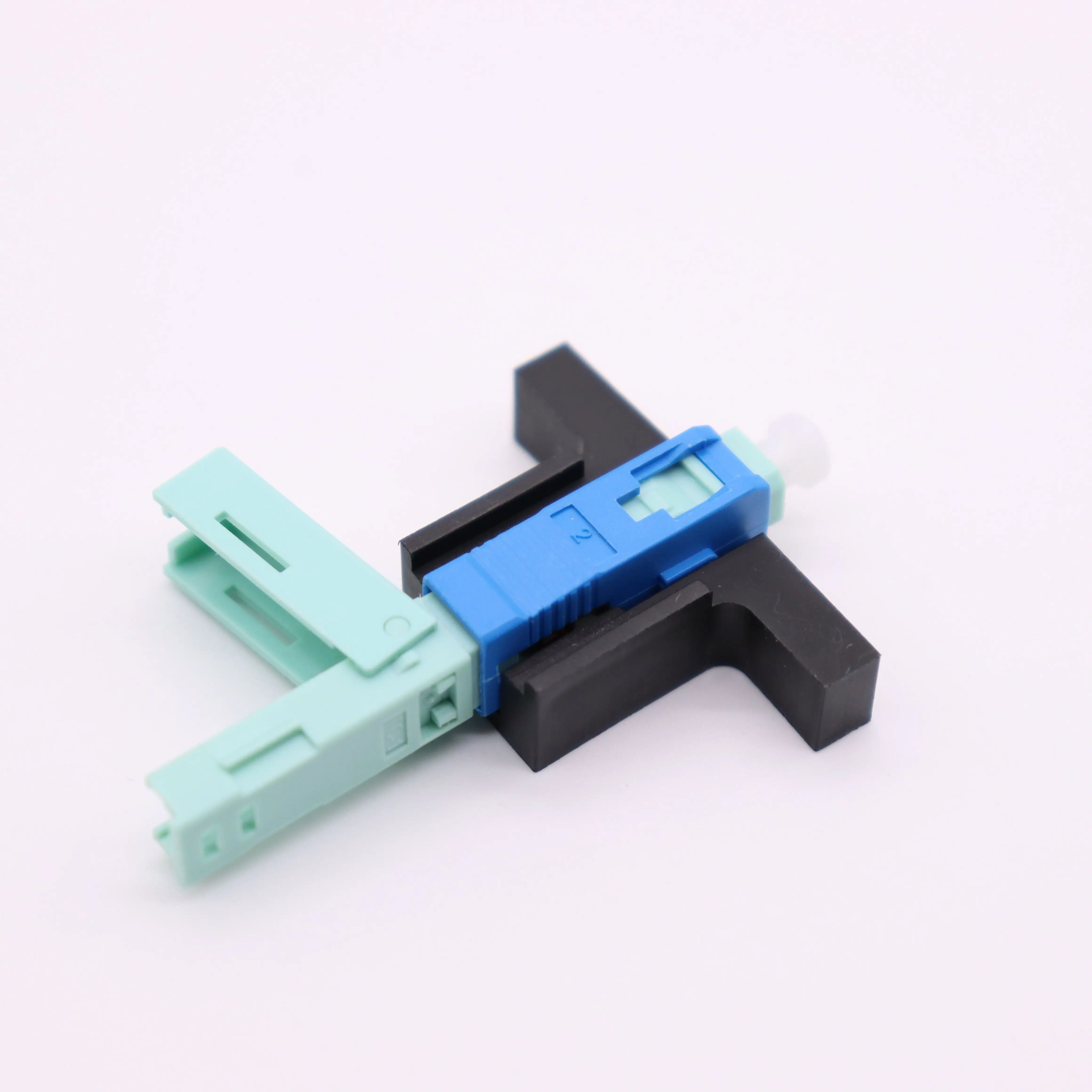 Wholesales 100/200  SCUPC 53mm Fast Connector Single-Mode Connector FTTH Tool Cold Connector Tool Fiber Optic Fast Connnector