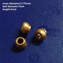 10 pz/lotto 3.175X7X5mm cuscinetto sferico ferro Base in rame polvere manicotto in rame metallurgico per ingranaggio ad anello in rame fai da te