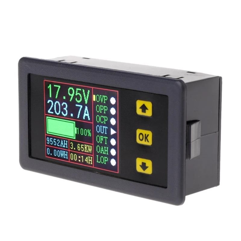 2024 New Digital Multimeter Charge-Discharge Battery Tester DC 0-90V 0-20A Volt Amp Meter