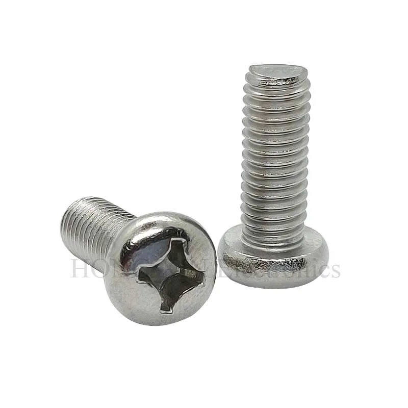 【 M3 * 4 】 304 Rvs Kruis Inbouw Pan Head Phillips Schroeven Knop Schroef