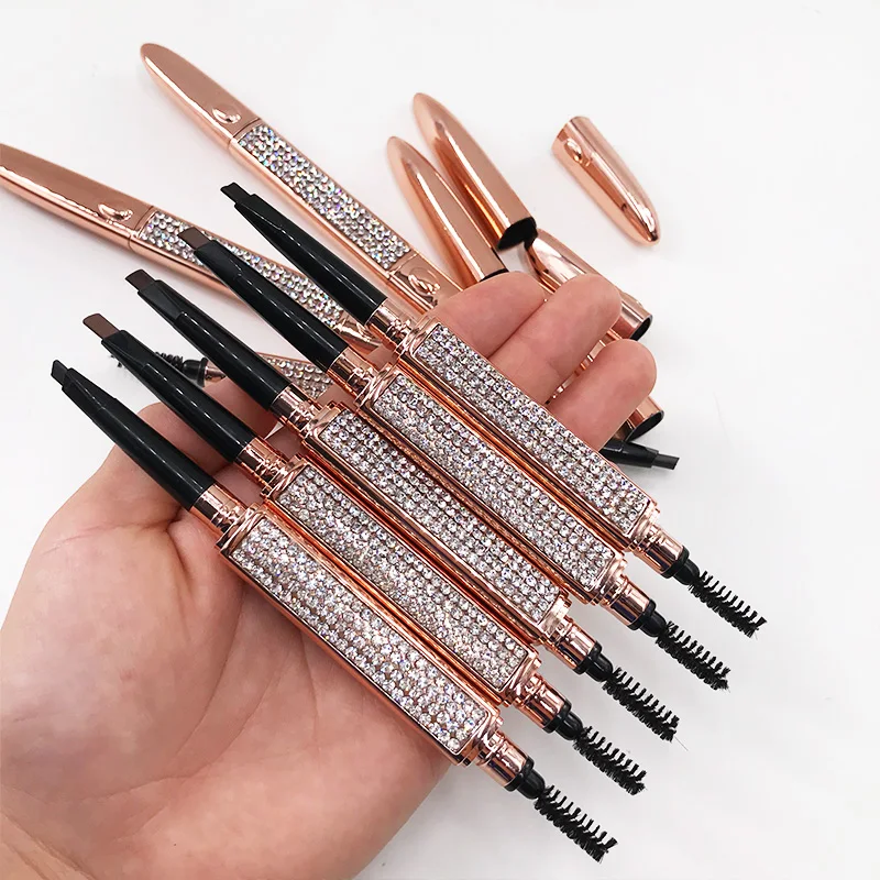 Eyebrow Pencil Cosmetics Natural Long Lasting Automatic Eyebrow Pencil diamond bling