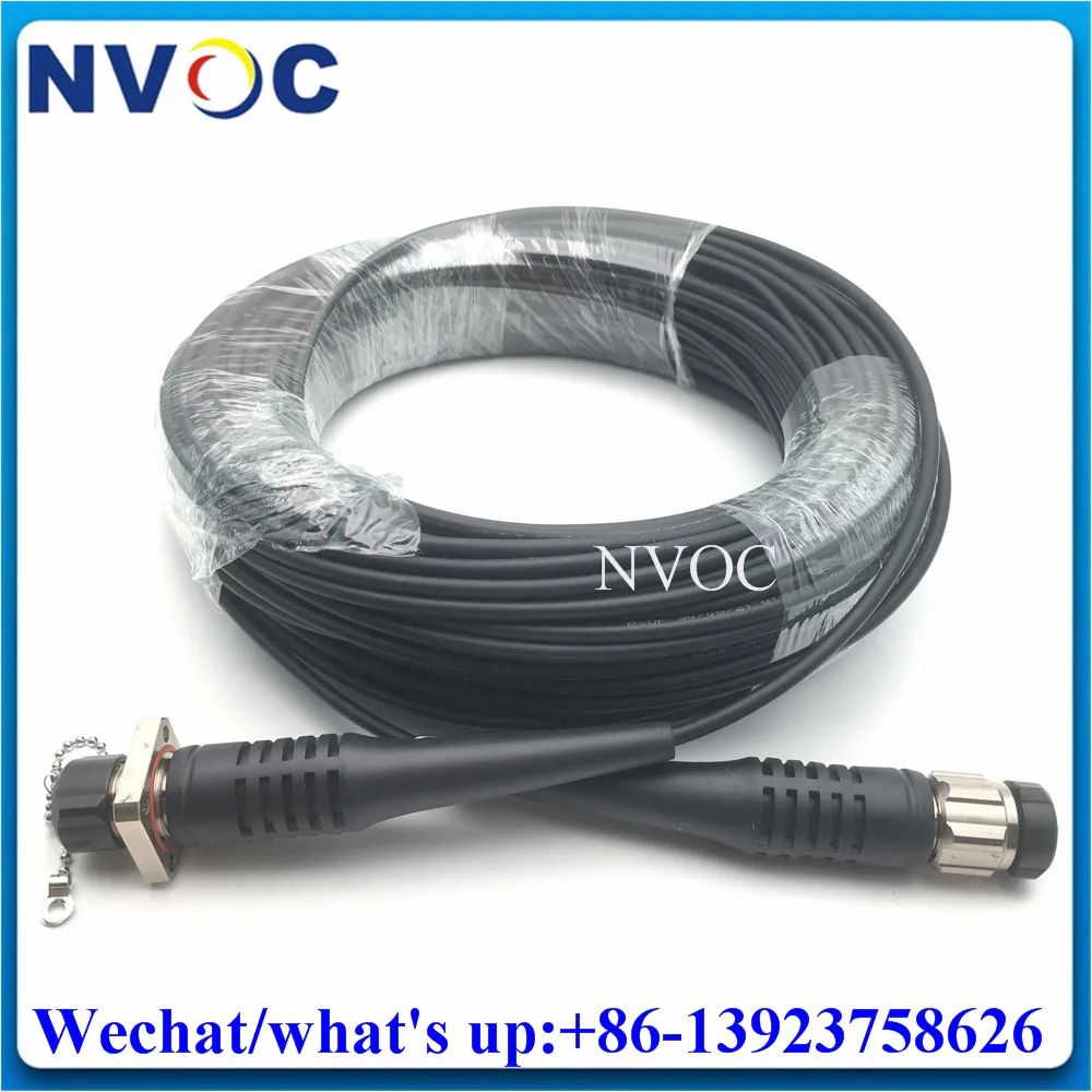 50M 2Core 2F ODC Female And ODC Male Round/Square Connector LSZH/TPU Fiber Joint Patch Cord For FTTA To The Antenna And Tower