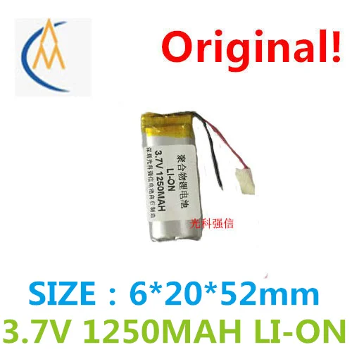 Buy more will cheap capacity polymer li-ion battery 3.7 V 602052 1250 mah GPS radio/equipment/mini toy solar LED model